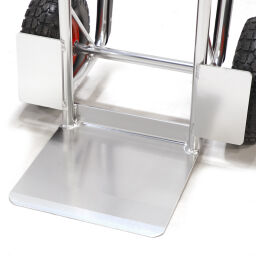 Aluminium steekwagen vaste constructie luchtbanden 260x80 mm 