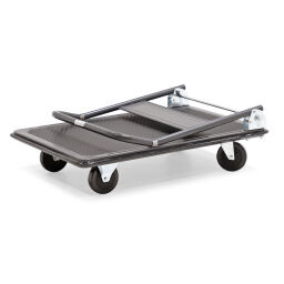 Storeroom trolleys platform trolley push bracket(s) folding down
