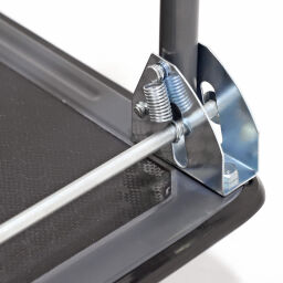 Storeroom trolleys platform trolley push bracket(s) folding down