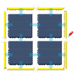 Antivermoeidheidsmatten modulaire antivermoeidheidsmat rubber dikte 19 mm