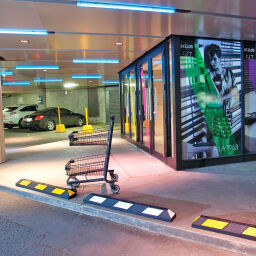 Parkplatzbegrenzung Radstopp Gummi 120 cm