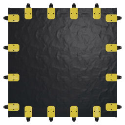 Bac de rétention plastique stockage de fûts ou transicuves (IBC) construction rabattable-pliable
