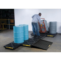 Bac de rétention plastique pour 4 x 200 l fût