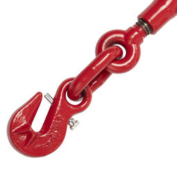 Elingue et sangle levier pour chaîne tendeur de charge avec crochets de retenue, Ø 13 mm, 21200 kg