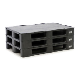 Paletten gebraucht Kunststoffpalette Gitterpalette 100% gerecycled