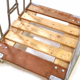 Rollwagen Gebraucht Rollbehälter 2-seitig mit Holzboden und Klemmgittern