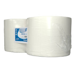 Distributeurs de papier industriel papier industriel perforé en cellulose 2 plis, 1000 m - 2 rouleaux
