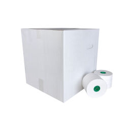 Toiletttenpapierspender Toilettenpapier 2-lagiges Toilettenpapier aus 100% Zellulose mit Schlauch, 100 m