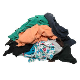 Industriepapier dispensers poetslappen 100% gerecycled textiel, per doos á 10 kg
