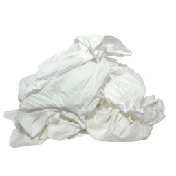 Industriepapier dispensers poetslappen 100% gerecycled katoen, per doos á 10 kg