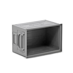 Storage bin steel all walls closed