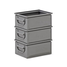 Storage bin steel all walls closed