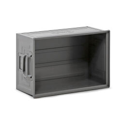 Storage bin steel all walls closed