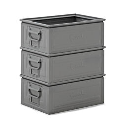Storage bin steel all walls closed