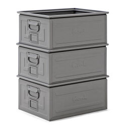 Storage bin steel all walls closed
