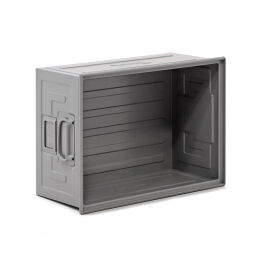 Storage bin steel all walls closed
