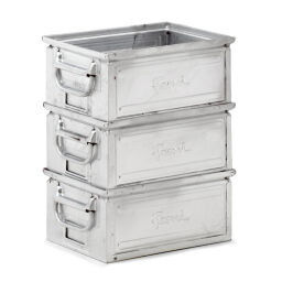 Storage bin steel all walls closed