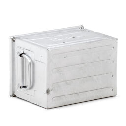 Storage bin steel all walls closed