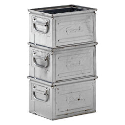 Storage bin steel all walls closed