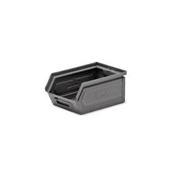 Storage bin steel grip opening