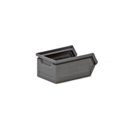 Storage bin steel grip opening