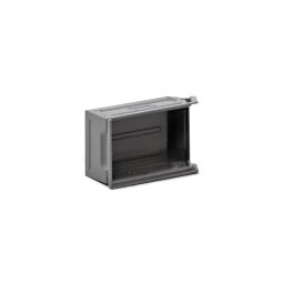Storage bin steel grip opening