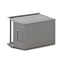 Storage bin steel grip opening