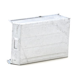 Storage bin steel grip opening