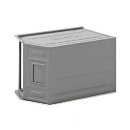 Storage bin steel grip opening