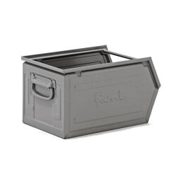 Storage bin steel grip opening